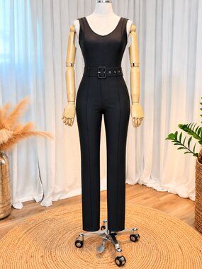 Pants Satin Lycra High Compression Black NWT